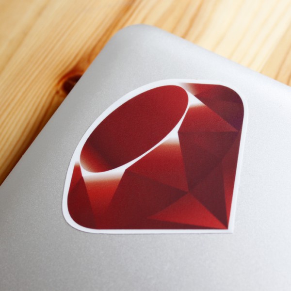 Ruby Sticker from unixstickers.com Ruby Sticker from unixstickers.com